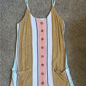 Rip Curl Striped linen dress